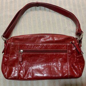 GAINI BERNINI HAND BAG RED LEATHER